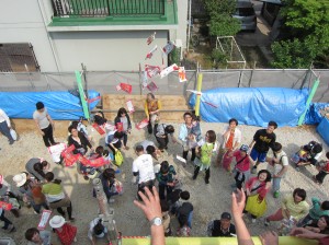 上棟餅まき